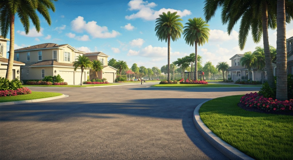 Florida relocation home search showing family-friendly neighborhoods near Tampa and Miami