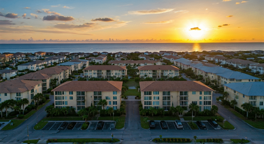 Florida beach neighborhood where local rules impact Florida Airbnb laws and rentals