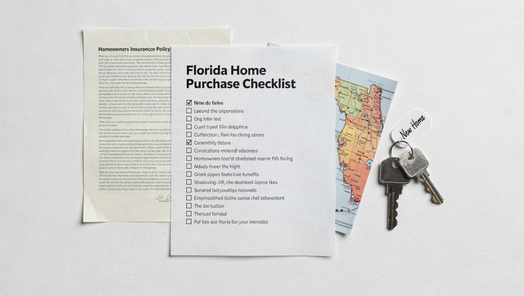 Florida home insurance changes checklist for buyers and homeowners