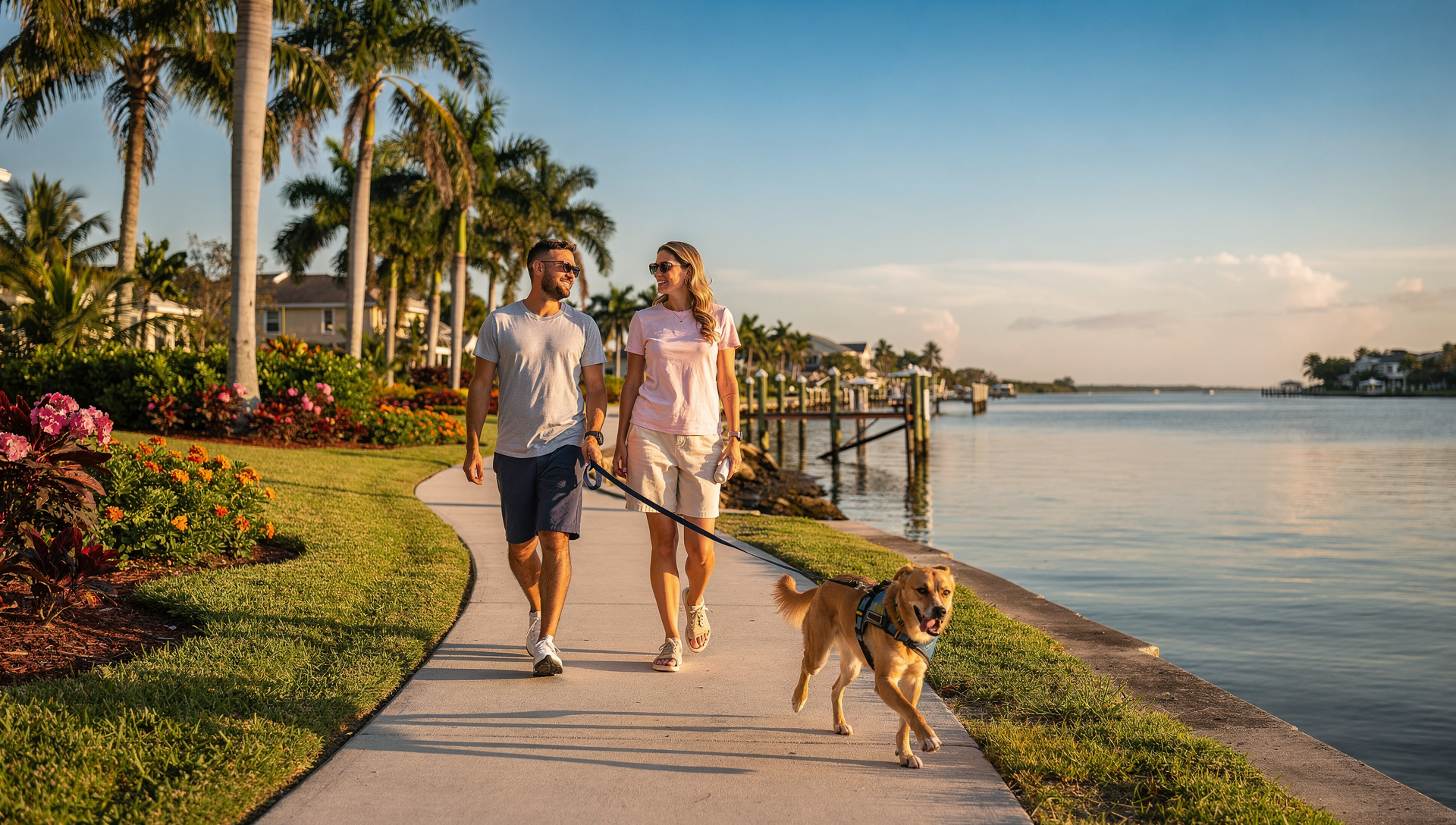 Pet friendly Florida rental home with fenced yard near the coast