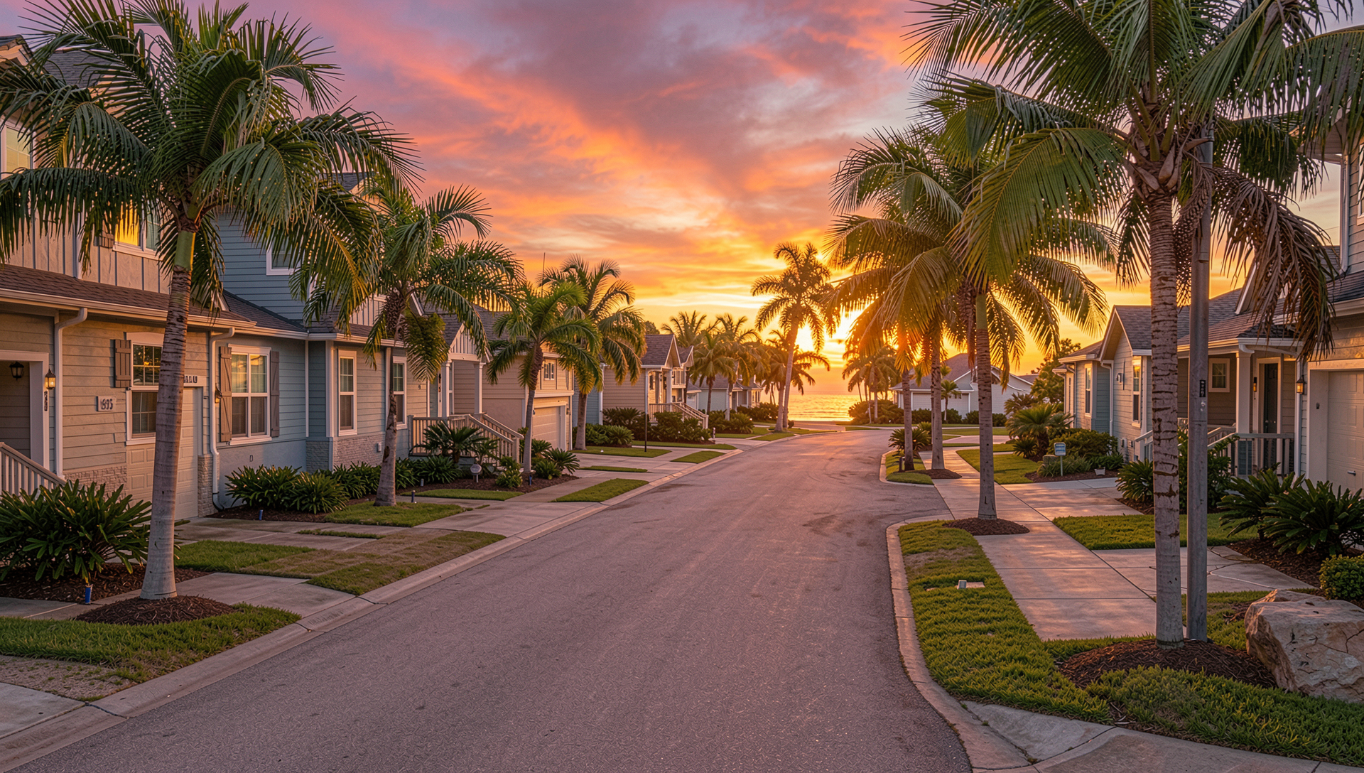 New construction homes in a Florida master-planned community