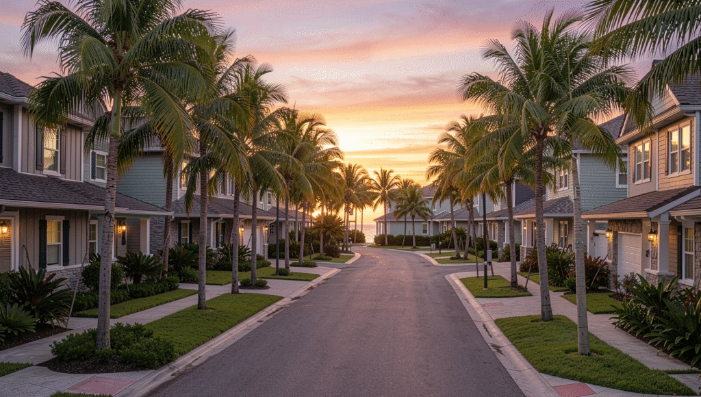 New construction homes in a Florida master-planned community