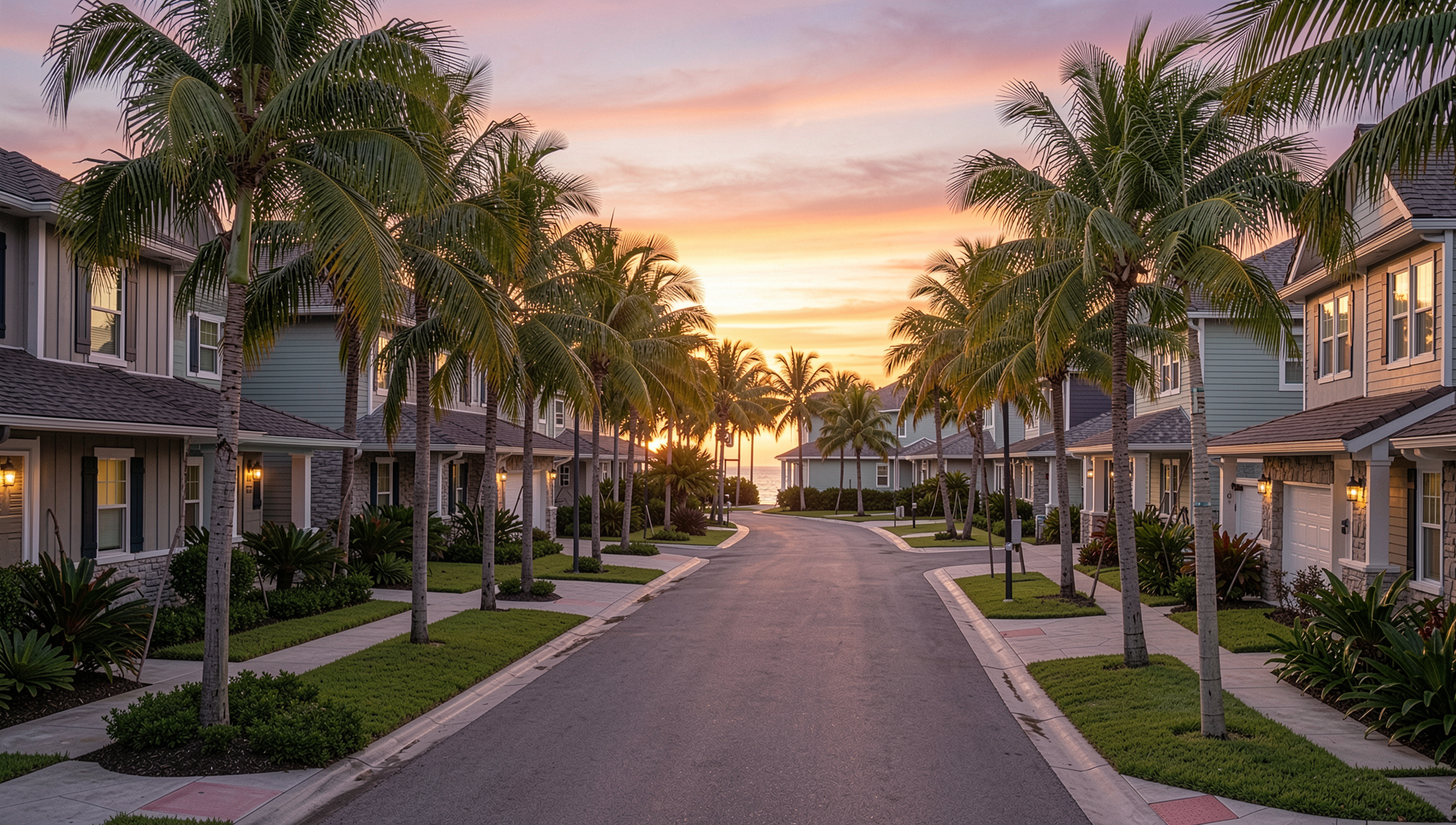 New construction homes in a Florida master-planned community