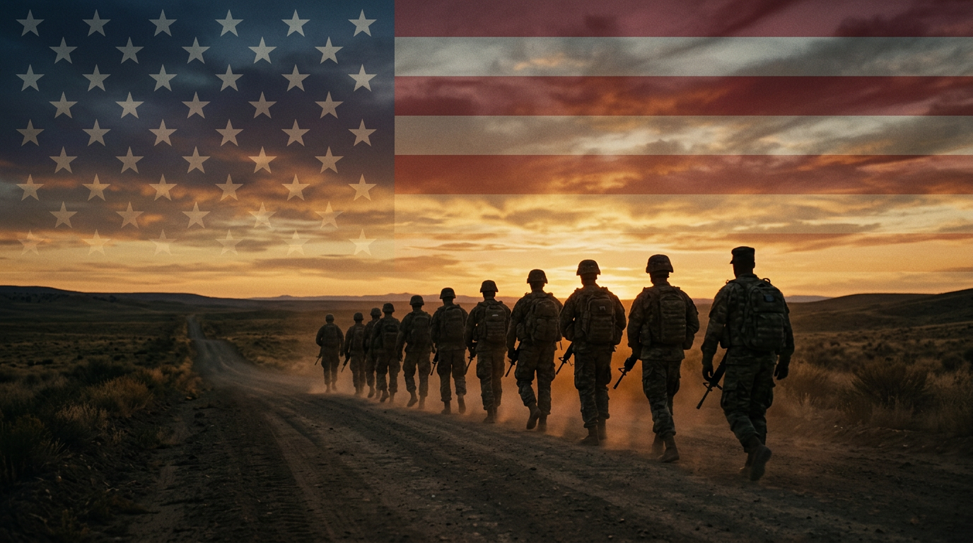 Military family together at home representing stability and the American dream of homeownership