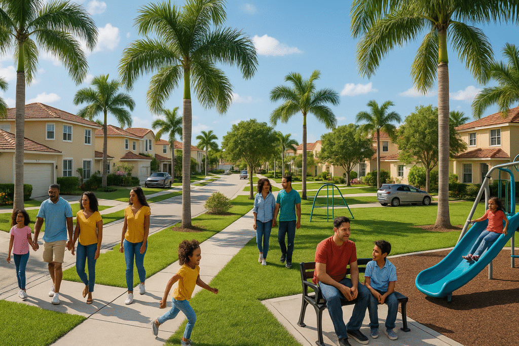 Miramar Florida diverse family city
