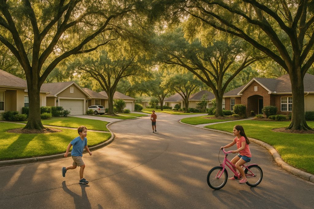 Lutz Florida quiet Tampa suburb families